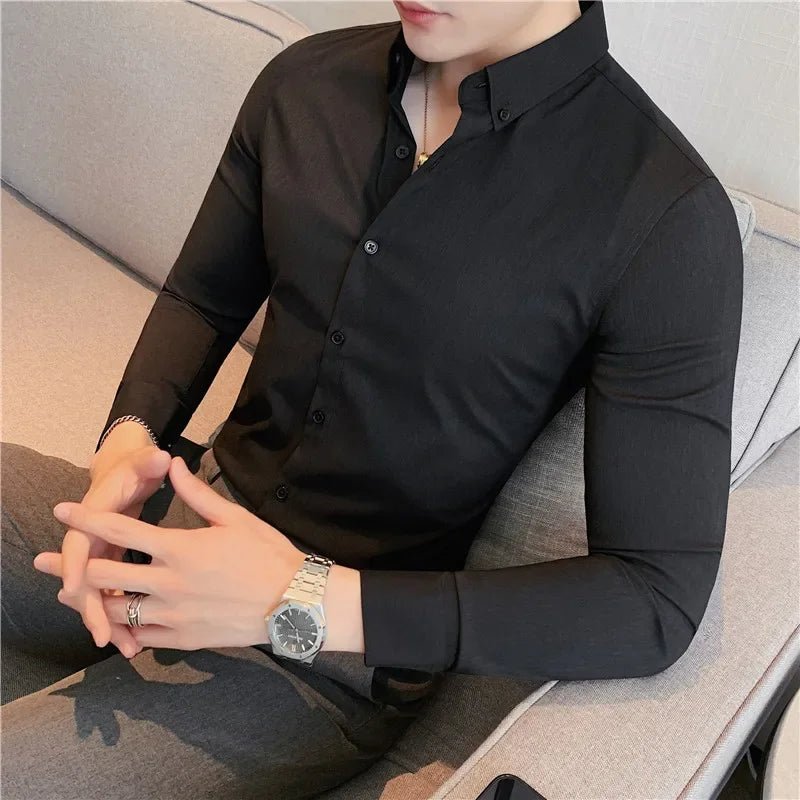 Camisa Masculina Ajuste Fino Outono 2025 - Altino