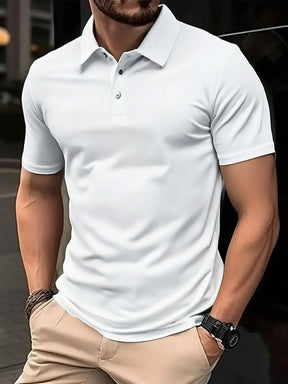 Camisa Polo Masculina cor única lisa - Altino