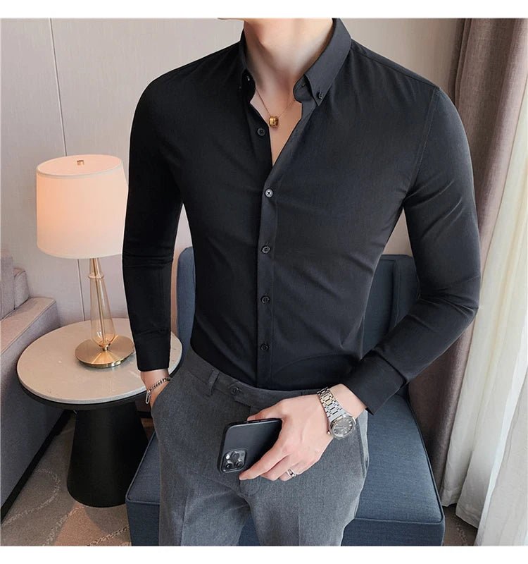 Camisa Masculina Ajuste Fino Outono 2025 - Altino