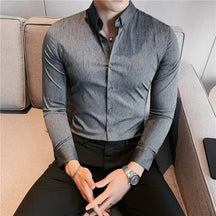 Camisa Masculina Ajuste Fino Outono 2025 - Altino