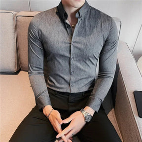 Camisa Masculina Ajuste Fino Outono 2025 - Altino
