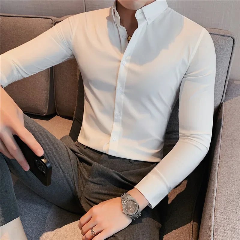 Camisa Masculina Ajuste Fino Outono 2025 - Altino