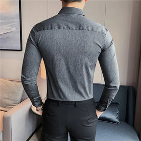 Camisa Masculina Ajuste Fino Outono 2025 - Altino