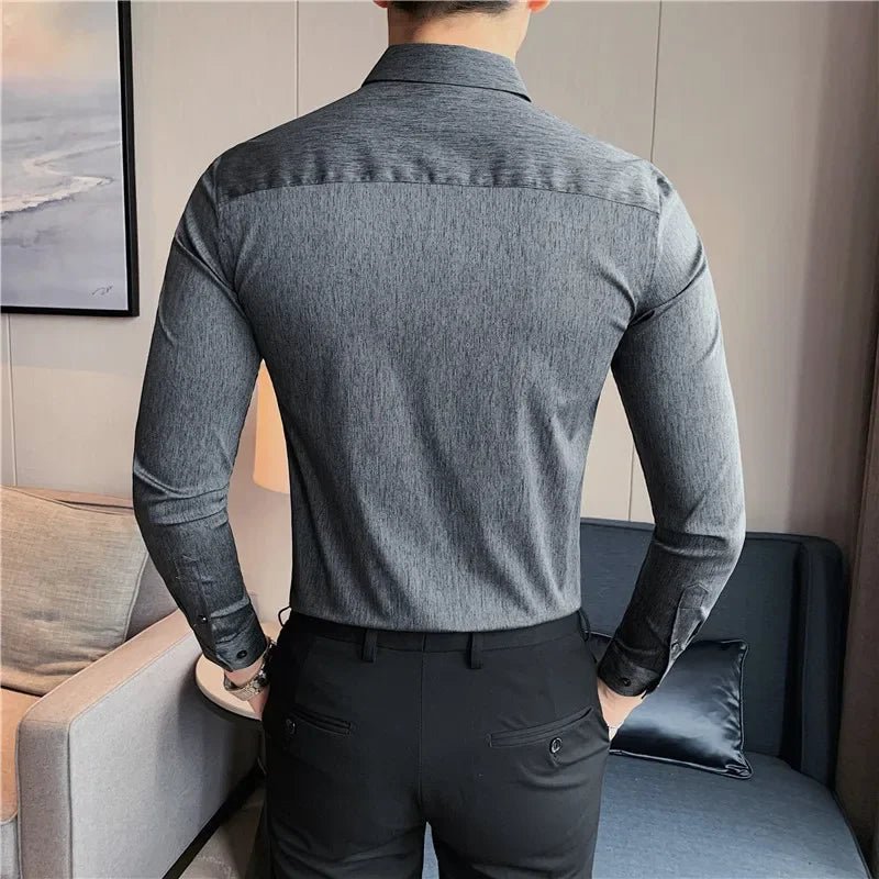 Camisa Masculina Ajuste Fino Outono 2025 - Altino