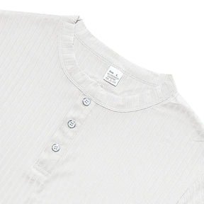 Camiseta Masculina Listrada com Gola Henley - Conforto e Estilo - Altino