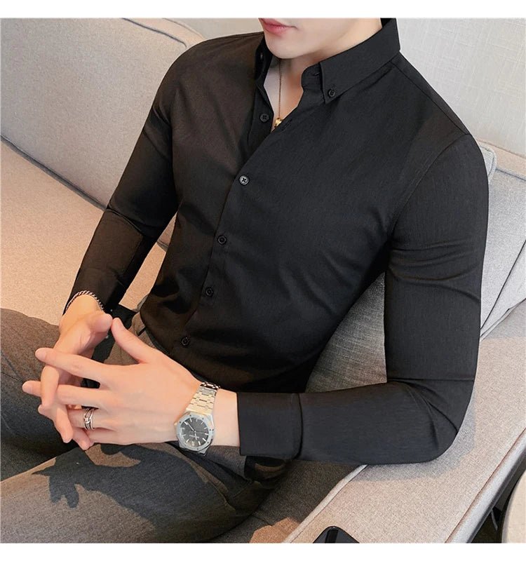 Camisa Masculina Ajuste Fino Outono 2025 - Altino