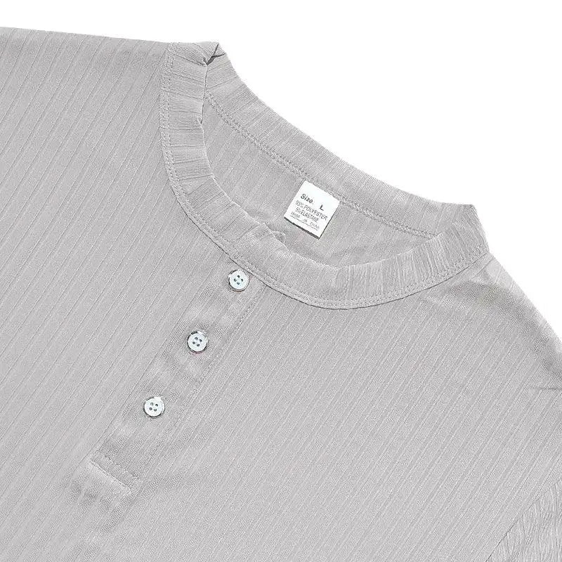 Camisa Masculina Listrada com Gola Henley - Conforto e Estilo - Altino