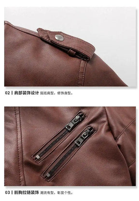 Jaqueta Masculina com Capuz em Couro Sintético - Altino