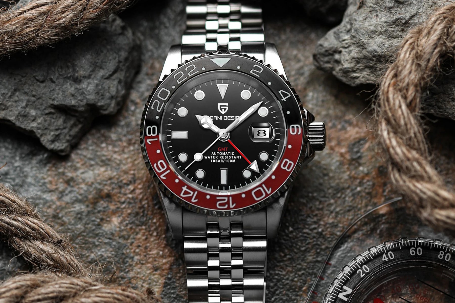 Relógio Automático Masculino PAGANI DESIGN GMT 40mm - Altino