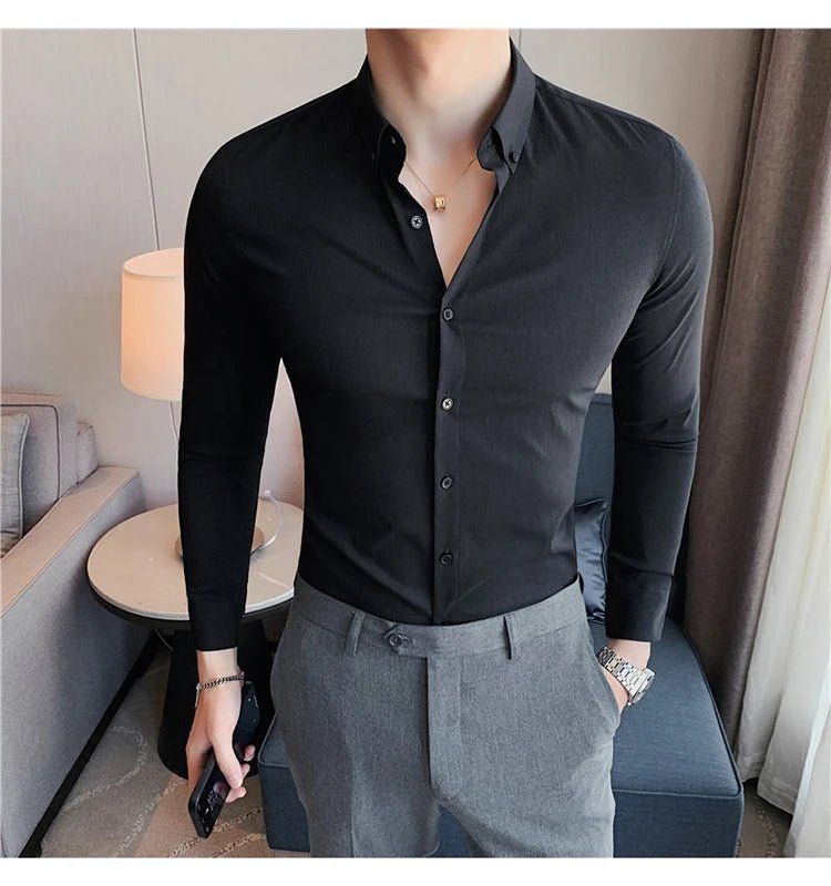 Camisa Masculina Ajuste Fino Outono 2025 - Altino