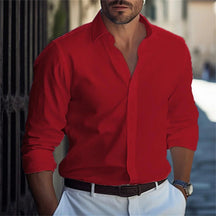 Camisa Masculina de Seda Confortável - Altino