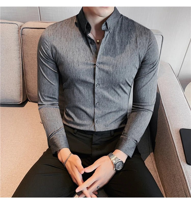 Camisa Masculina Ajuste Fino Outono 2025 - Altino