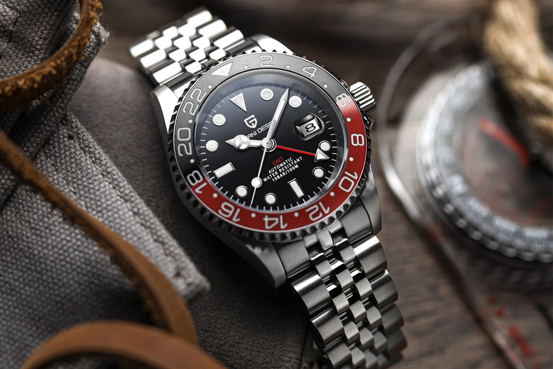 Relógio Automático Masculino PAGANI DESIGN GMT 40mm - Altino