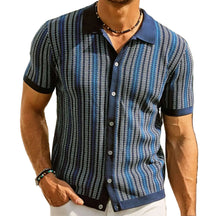 Camisa de punto de manga corta para hombre