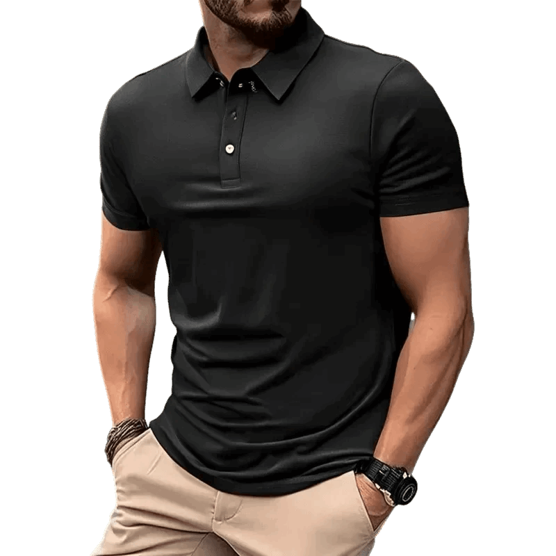 Camisa Polo Masculina cor única lisa - Altino