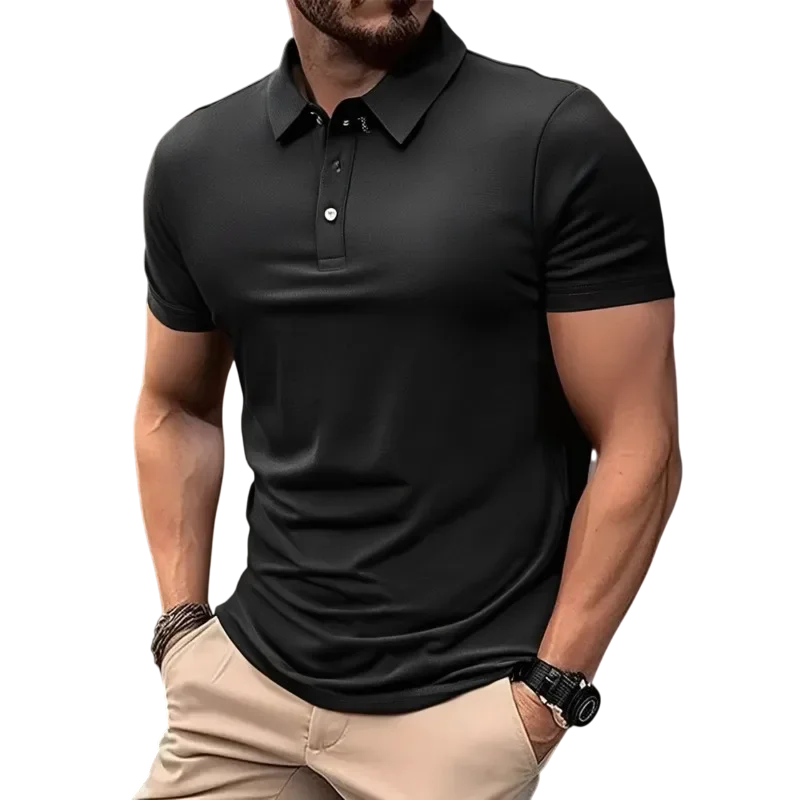 Camisa Polo Masculina cor única lisa