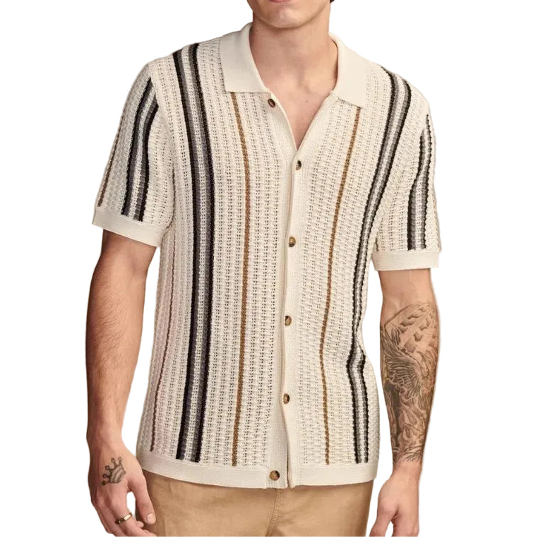 Camisa de Tricô Masculina Verão