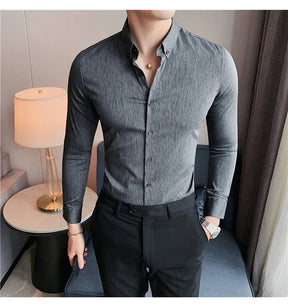 Camisa Masculina Ajuste Fino Outono 2025 - Altino