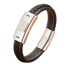 Pulseira Masculina de Couro King