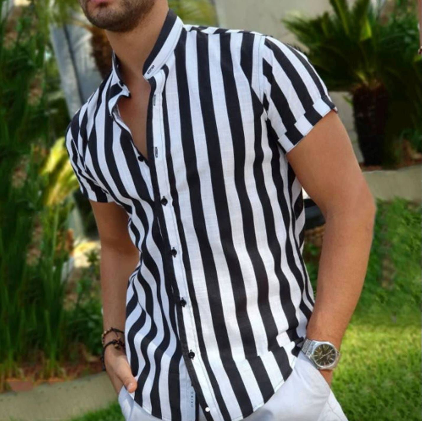 Camisa Masculina listrada Lines - Altino