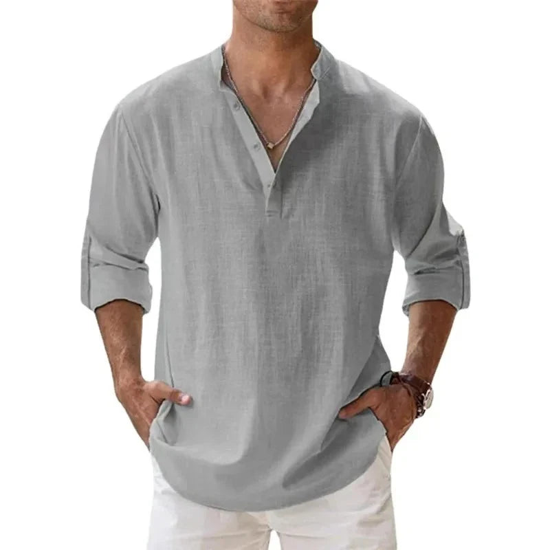 Camisa de Linho Hawaiian