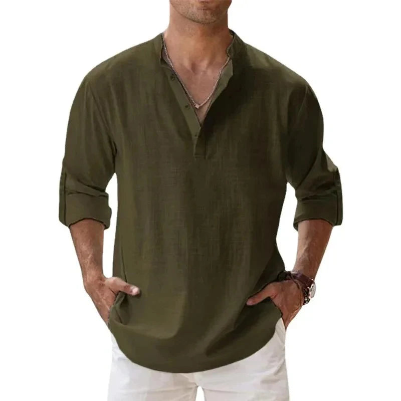 Camisa de Linho Hawaiian