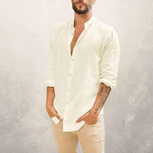 Camisa de Linho Masculio -San Tropez - Altino