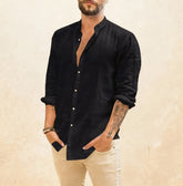 Camisa de Linho  Masculio -San Tropez - Altino